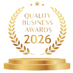 Quality Business Awards Australia 2026 winner badge Skyline Landscaping Group